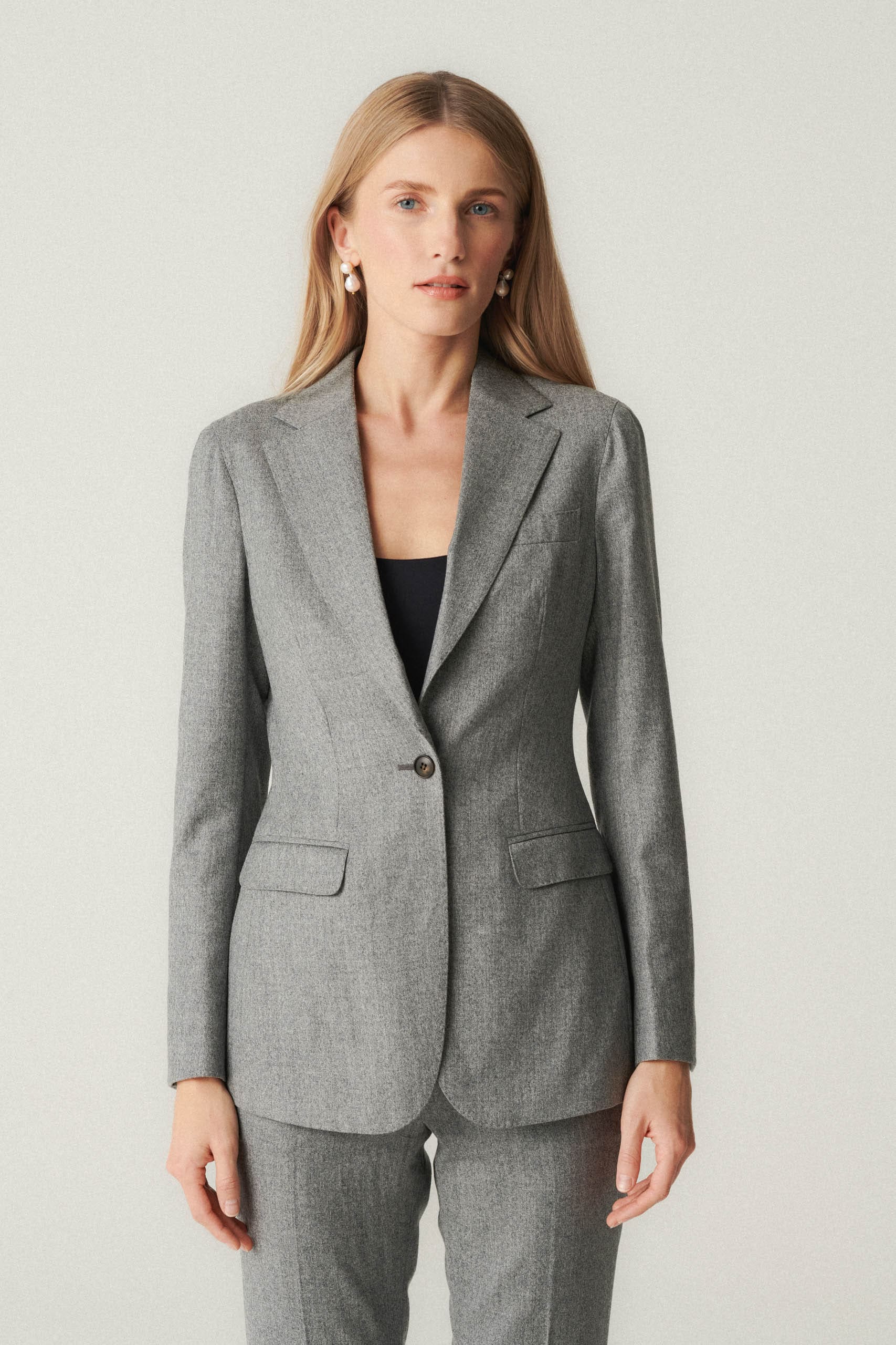 BOSS - Oversize-fit jacket in a tropical wool blend